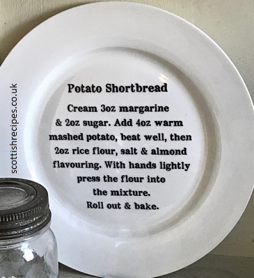 Plate Potato Shortbread Recipe