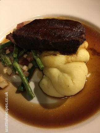 The Kailyard Restaurant slow braised Daube Scotch beef champ seasonal greens pancetta red wine gravy