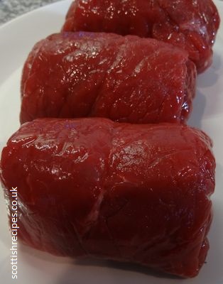 raw beef olives